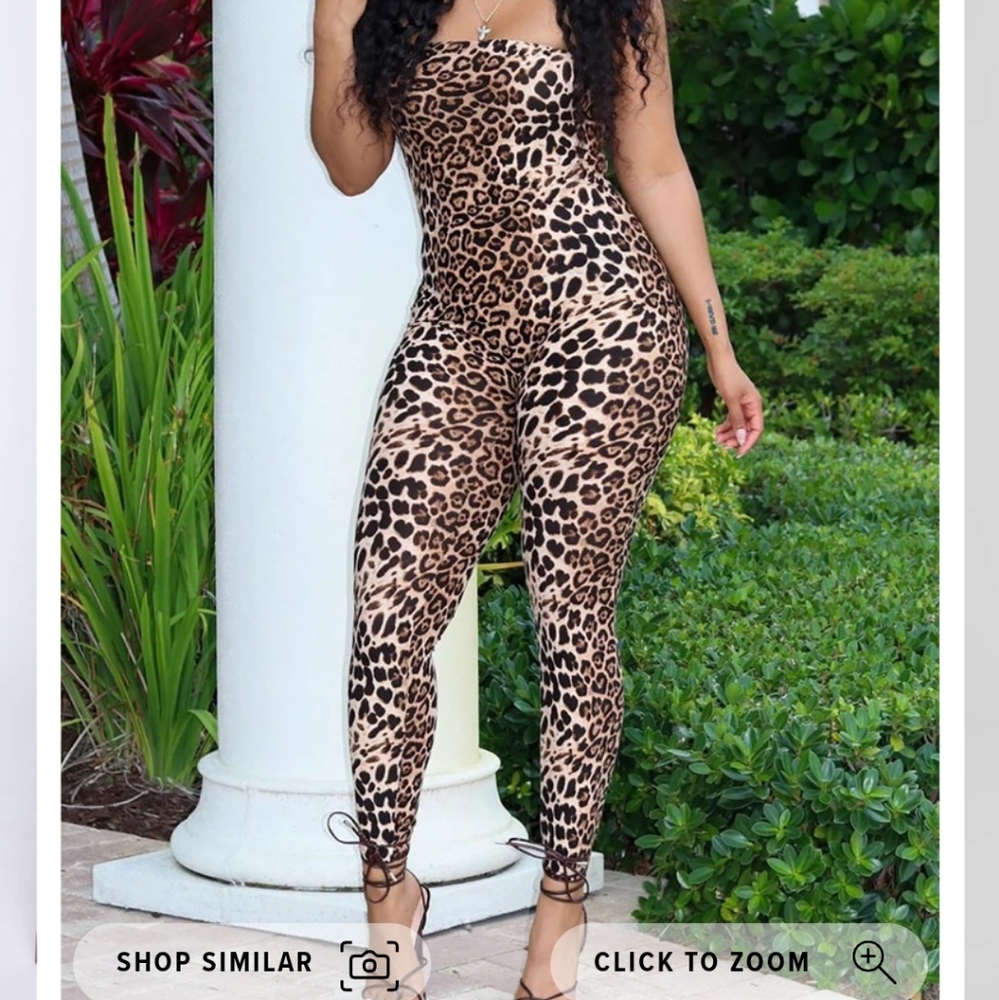 Nwt fashion nova cheetah romper